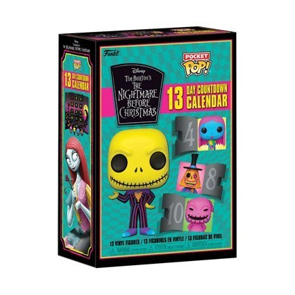 Figurine Pop! Pocket Calendrier 13 Jours Halloween Blacklight L'Étrange Noël de Monsieur Jack 13 Jours Funko Pop Suisse