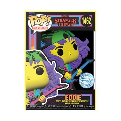 Figur Pop! Blacklight Stranger Things 4 Eddie with Guitar Finale Limited Edition Funko Pop Switzerland