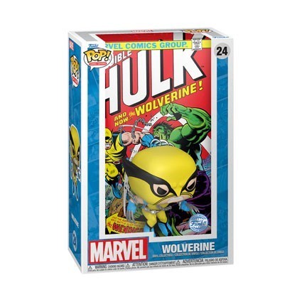 Figurine Pop! Comic Cover The Incredible Hulk Wolverine n°181 avec Boîte de Protection Acrylique Edition Limitée Funko Pop Su...