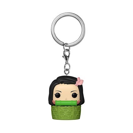 Figur Pop Pocket Keychains Demon Slayer Nezuko Kamado in Basket Limited Edition Funko Pop Switzerland