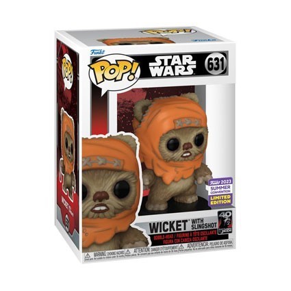 Figurine Pop! SDCC 2023 Star Wars Wicket avec Slingshot Edition Limitée Funko Pop Suisse