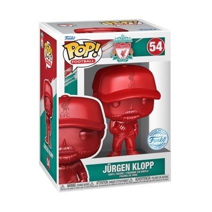 Figurine Pop! Métallique Sports Football Soccer Jurgen Klopp in Red Liverpool Edition Limitée Funko Pop Suisse