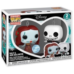 Figuren Pop Pocket Keychains Nightmare Before Christmas Holiday Jack und Sally 2-Pack Limitierte Auflage Funko Pop Schweiz