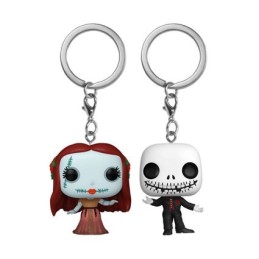 Figurine Pop Pocket Keychains L'Étrange Noël de Mr. Jack Holiday Jack et Sally 2-Pack Edition Limitée Funko Pop Suisse