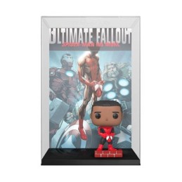 Figur Pop! Comic Cover Cover Spider-Man Miles Morales Ultimate Fallout with Hard Acrylic Protector Limited Edition Funko Pop ...