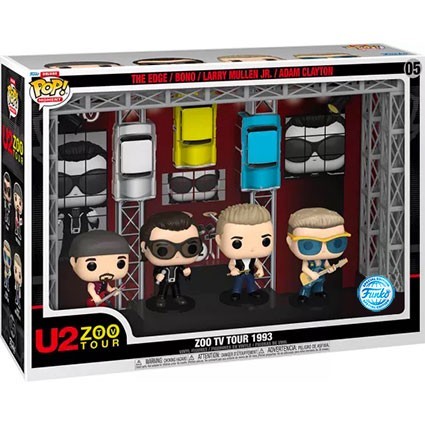 Figuren Pop! Deluxe Moment in Concert U2 Zoo TV 1993 Tour 4-Pack Limitierte Auflage Funko Pop Schweiz