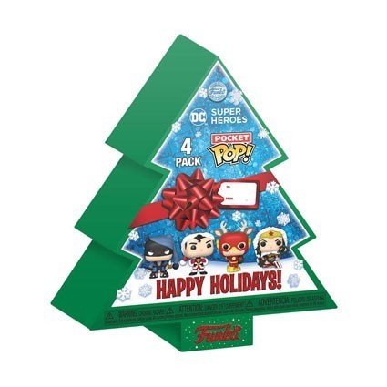 Figur Pop! Pocket DC Comics Holiday 2022 Tree Holiday Box 4-Pack Funko Pop Switzerland