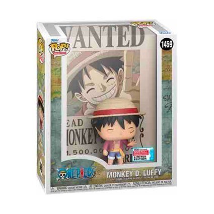 Figurine Pop! NYCC 2023 Cover One Piece Wanted Poster Monkey D Luffy avec Boîte de Protection Acrylique Edition Limitée Funko...