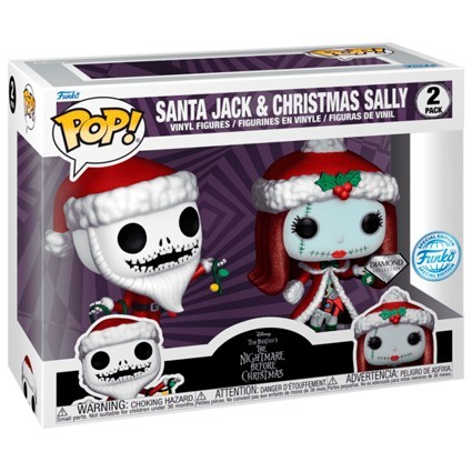 Figurine Pop! Diamond L'Étrange Noël de Mr Jack Santa Jack et Sally Edition Limitée Funko Pop Suisse