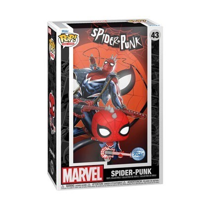 Figurine Pop! Comic Cover Marvel Comics Spider-Punk avec Boîte de Protection Acrylique Funko Pop Suisse