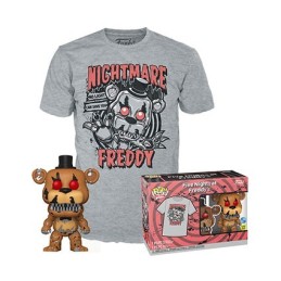 Figurine Pop Phosphorescent et T-shirt Five Nights at Freddy's Nightmare Freddy Edition Limitée Funko Pop Suisse