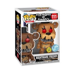 Figurine Pop Phosphorescent et T-shirt Five Nights at Freddy's Nightmare Freddy Edition Limitée Funko Pop Suisse