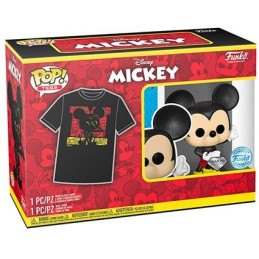 Figurine Pop Diamond et T-Shirt Disney Mickey Mouse Edition Limitée Funko Pop Suisse