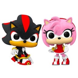 Figurine Pop! Floqué Sonic the Hedgehog Shadow et Amy Edition Limitée Funko Pop Suisse