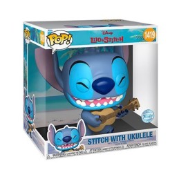 Figurine Pop! 25 cm Disney Lilo et Stitch Stitch avec Ukulélé Edition Limitée Funko Pop Suisse