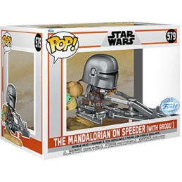 Figurine Pop! Star Wars The Mandalorian sur Speeder avec Grogu Edition Limitée Funko Pop Suisse