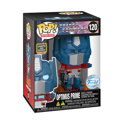 Figurine Pop! 15 cm Son et Lumière Transformers Optimus Prime Edition Limitée Funko Pop Suisse