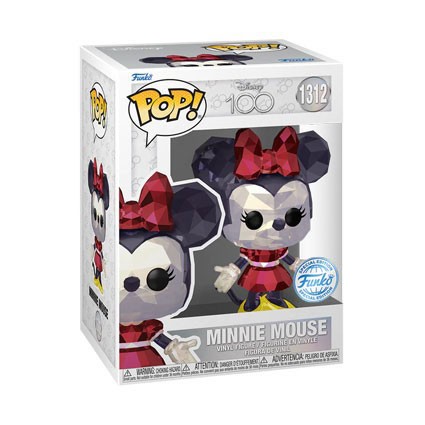 Figurine Pop! Disney's 100ème Anniversaire Minnie Mouse Facet Edition Limitée Funko Pop Suisse