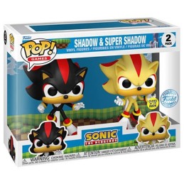 Figur Pop Glow in the Dark Sonic the Hedgehog Shadow and Super Shadow 2-Pack Limited Edition Funko Pop Switzerland