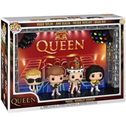 Figur Pop! Deluxe Moment in Concert Queen Wembley Stadium 4-Pack with Hard Acrylic Protector Funko Pop Switzerland