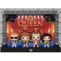 Figurine Pop! Deluxe Moment in Concert Queen Wembley Stadium 4-Pack avec Boîte de Protection Acrylique Funko Pop Suisse