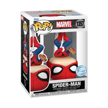 Figuren Pop! Marvel Upside Down Spider-Man mit Hot Dog Limitierte Auflage Funko Pop Schweiz