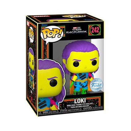 Figurine Pop! Marvel Thor 3 Ragnarok Loki Blacklight Edition Limitée Funko Pop Suisse