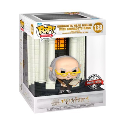 Figuren Pop! Harry Potter Gringotts Head Goblin with Gringotts Wizarding Bank Diagon Alley Limitierte Auflage Funko Pop Schweiz