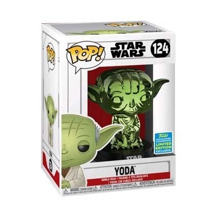 Figuren Pop! SDCC 2019 Star Wars Yoda Grün Chrome Limitierte Auflage Funko Pop Schweiz