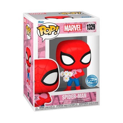 Figurine Pop! Spider-Man with Flowers Valentine's Day Edition Limitée Funko Pop Suisse