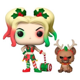 Figurine Pop! DC Comics Holiday Harley Quinn avec Helper (Rare) Funko Pop Suisse