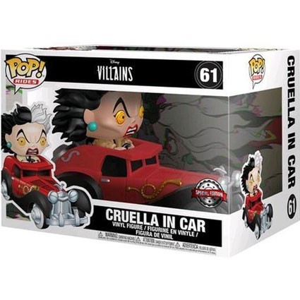 Pop! Rides 101 Dalmatians Cruella De Vil in Car Edition Limitée