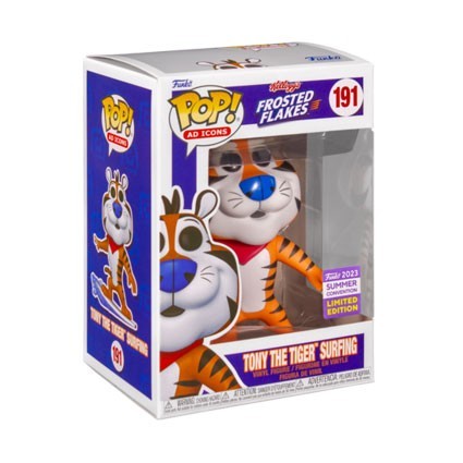 Pop! SC 2024 Kellogg's Frosted Flakes Tony the Tiger Surfing Limitierte Auflage