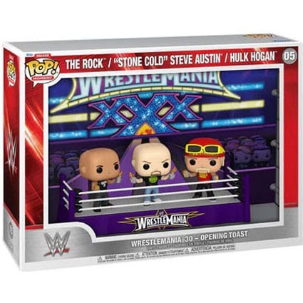 Figurine Pop! Moments Deluxe Catch WWE Wrestlemania 30 Opening Toast 3-Pack Funko Pop Suisse