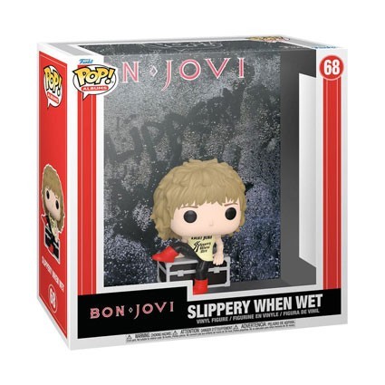 Figurine Pop! Rocks Albums Bon Jovi Slippery When Wet avec Boîte de Protection Acrylique Funko Pop Suisse