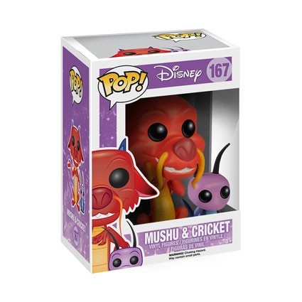 Figurine Pop! Disney Mulan Mushu et Cricket (Rare) Funko Pop Suisse