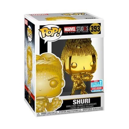 Figurine Pop! NYCC 2018 Marvel Studios The First Ten Years Shuri Gold Chrome Edition Limitée Funko Pop Suisse