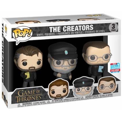 Figuren Pop! NYCC 2018 Game of Thrones 3-Pack Show Creators Limitierte Auflage Funko Pop Schweiz